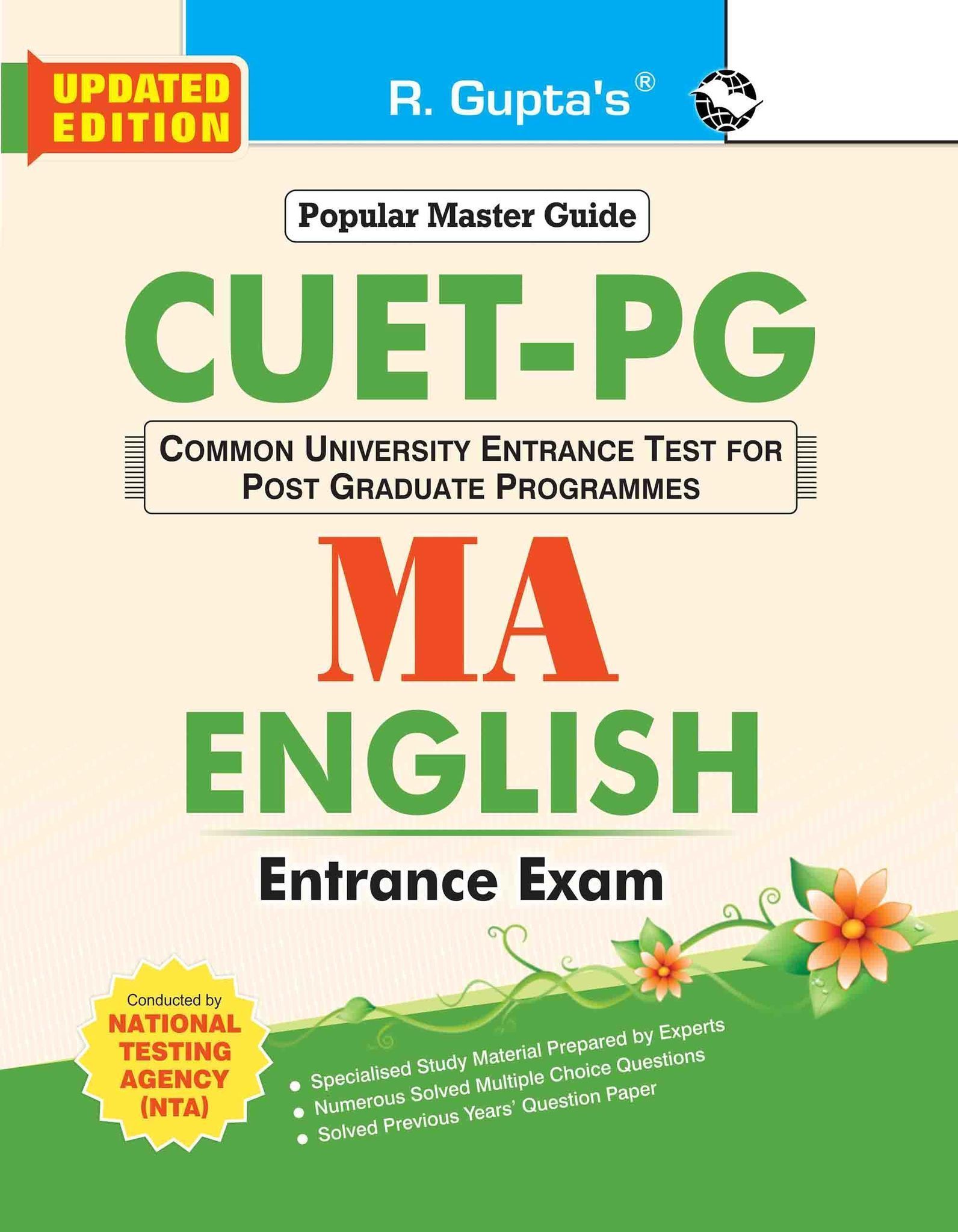 CUET-PG: MA English Entrance Exam Guide (R-2569)
