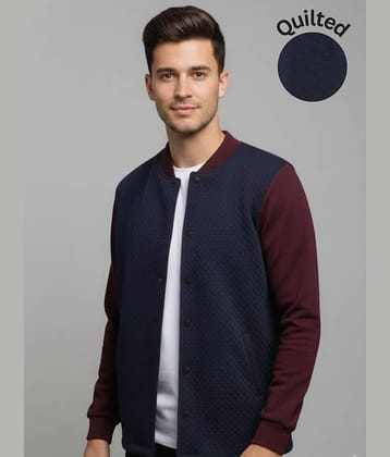Rigo Cotton Blend Men's Casual Jacket - Navy ( Pack of 1 )