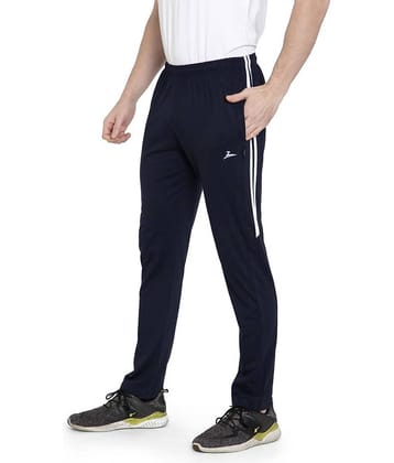 Zeffit Men's Cotton Blend Running Trackpants Navy