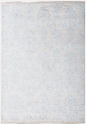 Neu Looms Bond Area Rug – Elegant Damask Pattern in Baby Blue & Ivory (Size 5x8, Cream-Sky) Neu Looms Bond Area Rug – Elegant Damask Pattern in Baby Blue & Ivory (Size 5x8, Cream-Sky)