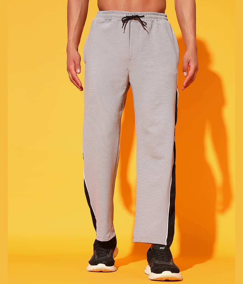 Glito Light Grey Polyester Men's Sports Trackpants ( Pack of 1 )