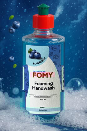 Intercorp Fomy Antibacterial Soft Refreshing Foaming Hand Wash Refill - 500ml (Blueberry)