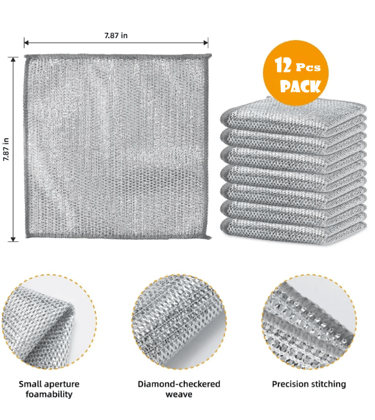 vill win Stainless Steel Kitchen Cleaning Cleaning Cloth ( Pack of 15 )