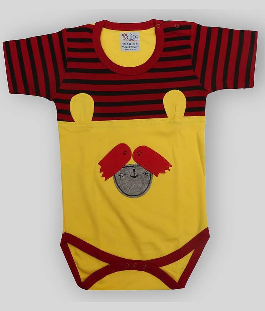 KABOOS Pack of 1 Baby Boys Cotton Blend Bodysuit ( Multicolor )