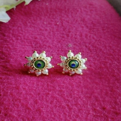 Peacock Flower Earings