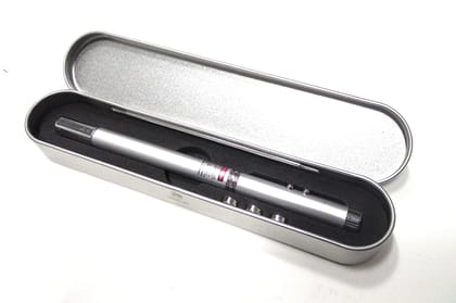 AABHA 5 In 1 Multipurpose Antenna Pen With Torch, Laser, Pointer, Magnet, And Pen - A Perfect Corporate Gift (Gift Box) (Cells Included)