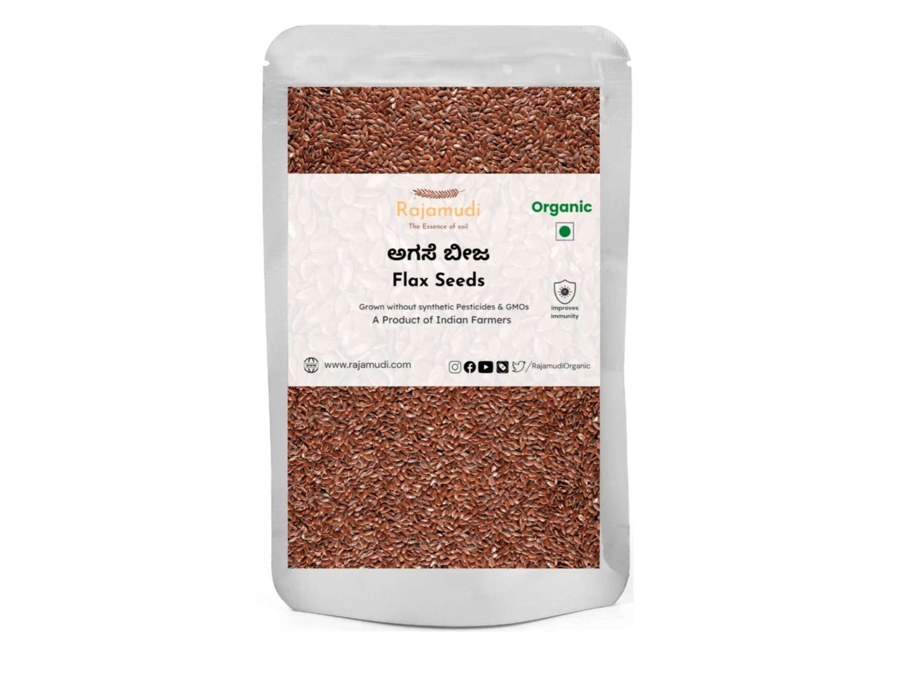 Rajamudi Organics Javas/Flax Seeds - 100 Gram