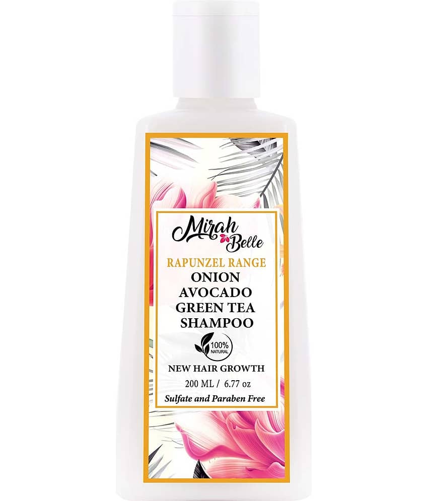 Mirah Belle Organic & Natural - Onion Avocado Green Tea New Hair Growth - Sulfate Free Shampoo 200 mL
