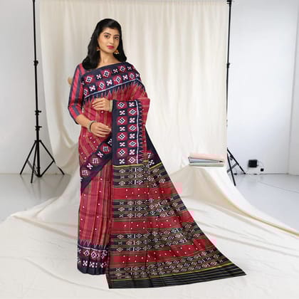 Double Pasapalli Border Khandua Silk Saree Double Pasapalli Border Khandua Silk Saree