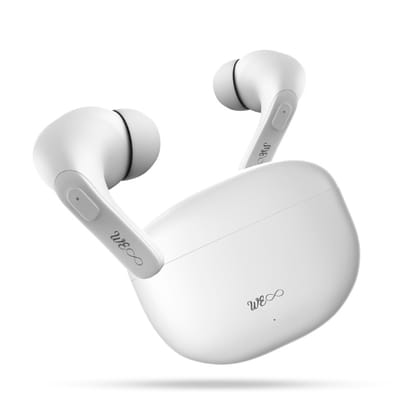 Walta Elite We-Dome TWS Earbuds with Mic, Playback Upto 24hr case, IPx4 Rating, Fast Charging- White