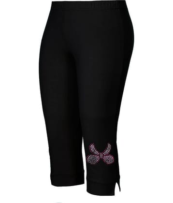 2K Kids Pack of 1 Cotton Three-Fourth For Boys ( Black )