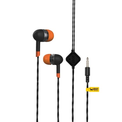 UBON SP-31 Cruzo Series in-Ear Wired Earphone with in-line Mic, 3.5 mm Jack, 1 mtr. Tangle-Free Cable, 10mm Powerful Drive to Enhance Bass (Multi Color)