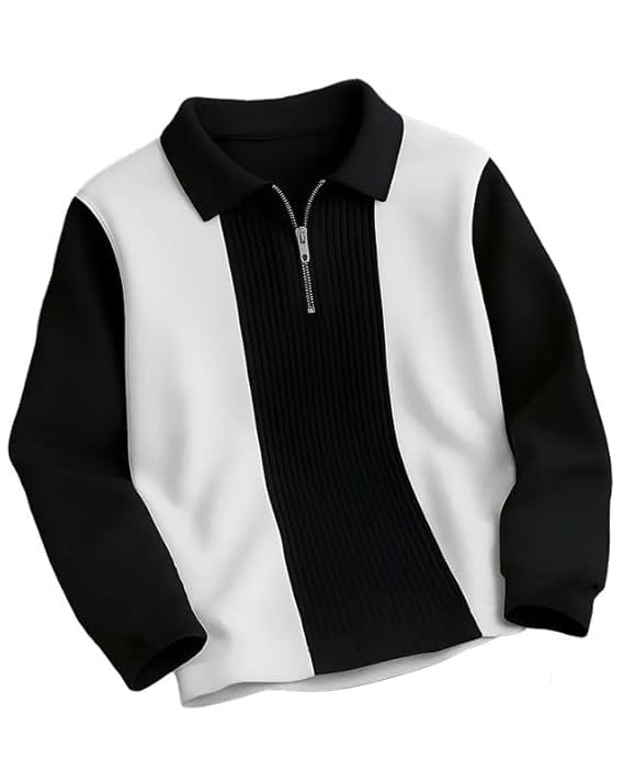 T-Shirt for Men Zip Neck