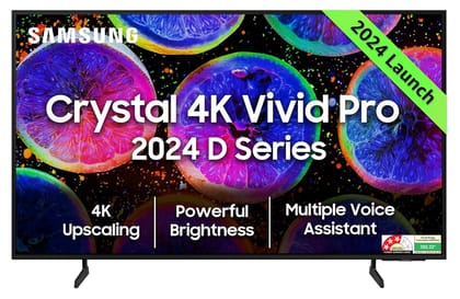 Samsung 189 cm (75 inches) D Series Crystal 4K Vivid Pro Ultra HD Smart LED TV UA75DUE77AKXXL (Black) Samsung 189 cm (75 inches) D Series Crystal 4K Vivid Pro Ultra HD Smart LED TV UA75DUE77AKXXL (Black) - Black / 75 inches
