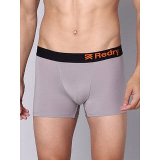 Redry Men's Underwear Anti Bacterial Micromodal Airsoft Trunk (Grey)