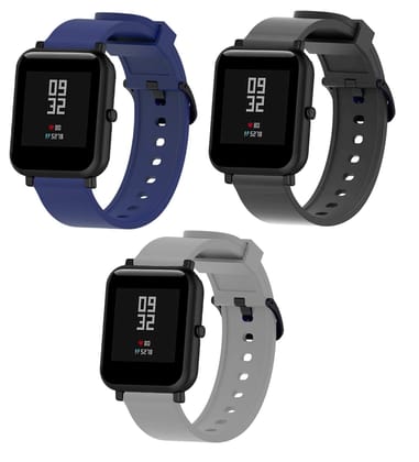 Sounce 20mm Watch Straps Compatible for Removable Straps ONLY for Amazfit Bip, Amazfit GTS, Galaxy Watch Active 2, Gear S2 Classic, Samsung Gear, Boat, Firebolt, Noise Multi-Colored / 20mm