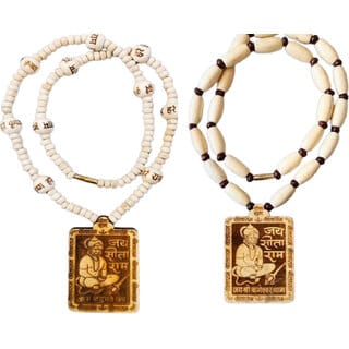 Abhimantrit-Bageshwardham Mala Hanuman Ji Tulsi Mala Beads Wood Necklace