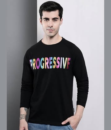 The Dry State - Black Cotton Regular Fit Men's T-Shirt ( Pack of 1 )