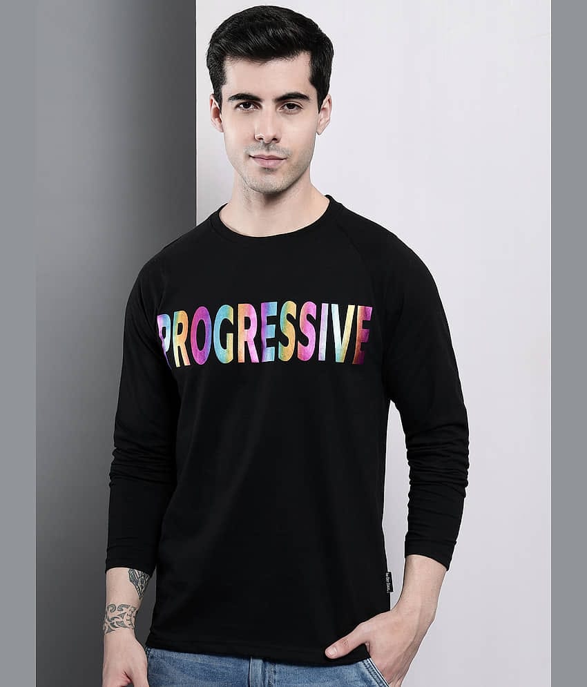 The Dry State - Black Cotton Regular Fit Men's T-Shirt ( Pack of 1 )