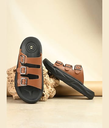 NAAL Brown Men's Slide Flip Flop