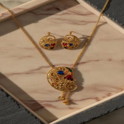 Navrang Paisley Elegance Necklace Set Navrang Paisley Elegance Necklace Set