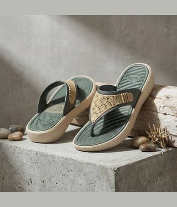 Aqualite Beige Women's Thong Flip Flop