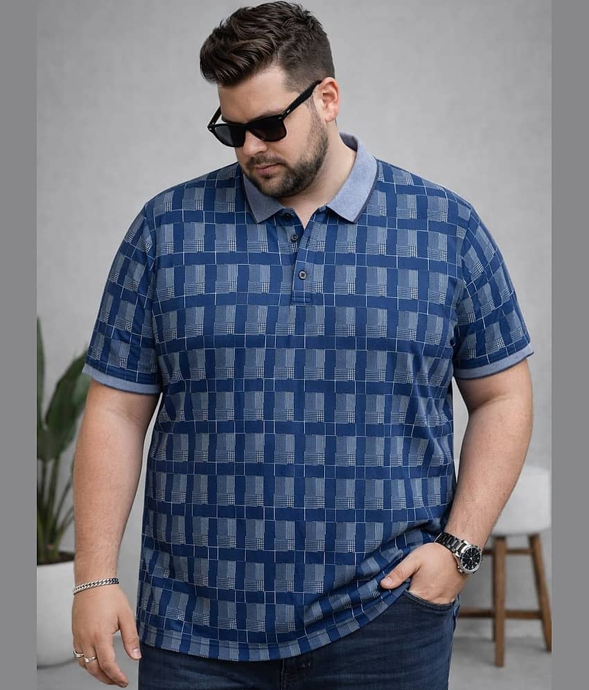 AUSTIVO Men Cotton Blend Regular Fit Printed Polo T Shirt ( Multicolor )