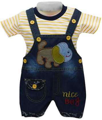 Zadmus Unisex for Baby Cotton Blend Bodysuit ( Yellow )