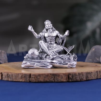 Artarium Bhaktimay Hanuman ji Murti | Hanuman Idol | Hanuman Murti Statue | Lord Hanuman Murti for ome/Office Temple (Silver Color) Pack of 1 Artarium Bhaktimay Hanuman ji Murti | Hanuman Idol | Hanuman Murti Statue | Lord Hanuman Murti for ome/Office Temple (Silver Color) Pack of 1