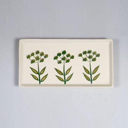 OONA FCLL HANDMADE CERAMIC RECT PLATTER 30 CM