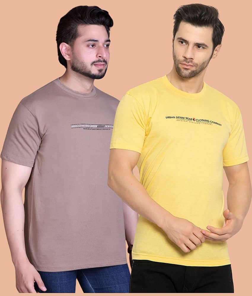 Zeffit Men Cotton Blend Regular Fit Printed T-Shirt ( Multicolor2 )