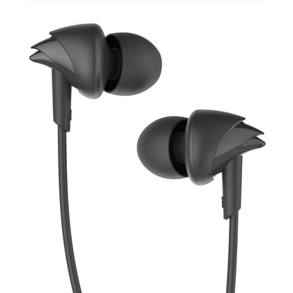 BoAt Bassheads 100 in Ear Wired Earphones with Mic(Black)