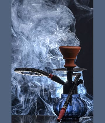 Fashion Bizz Black Color 9 inch Glass Hookah