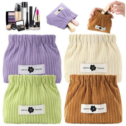 Elastic Storage Pouch - Elastic Bag - Elastic Storage Bag - Makeup Bags - Small Makeup Pouch 12*12  Random color