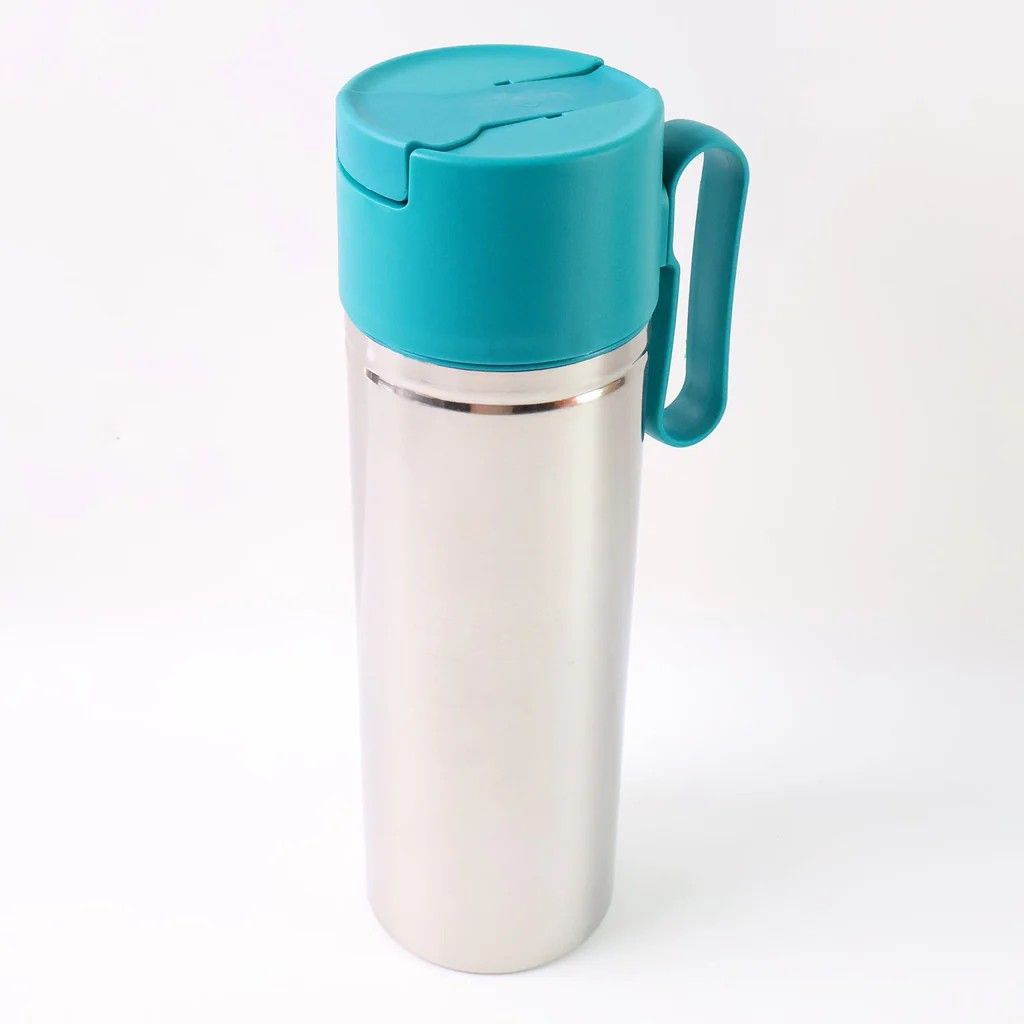 Supermom Stainless Steel Fresh Oil Pourer Bottle with Flip Lid and Handle Approx 1000 Ml (1 Pc)