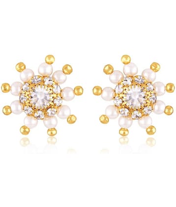 VIVASTRI White Stud Earrings ( Pack of 1 )