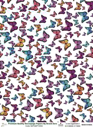 Brand Zero Premium Quality Decoupage Paper Pack of Two - Design Code: BZPQDP10052