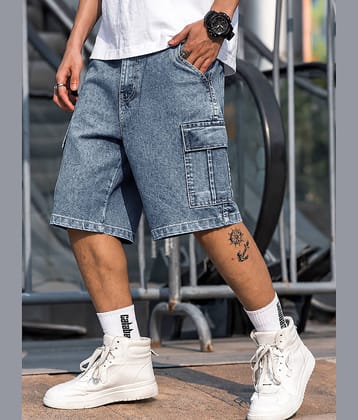Eyebogler Indigo Denim Men's Denim Shorts ( Pack of 1 )