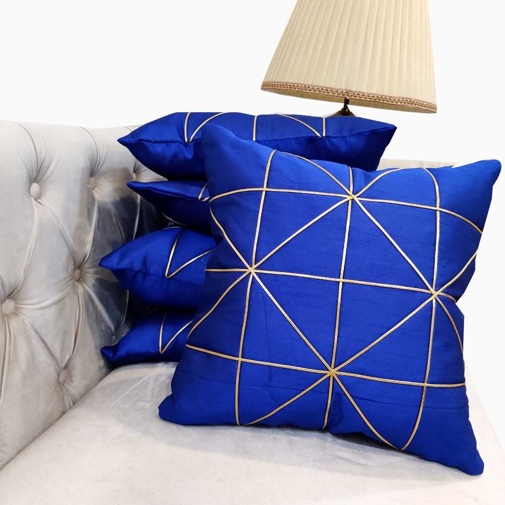 Blue Cushion Cover Set of 5