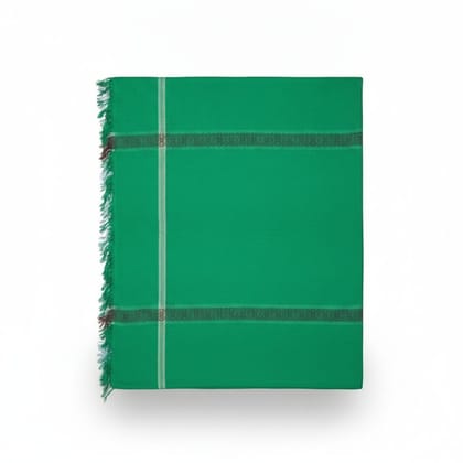 Woven Green Cotton Ethnic Dupatta