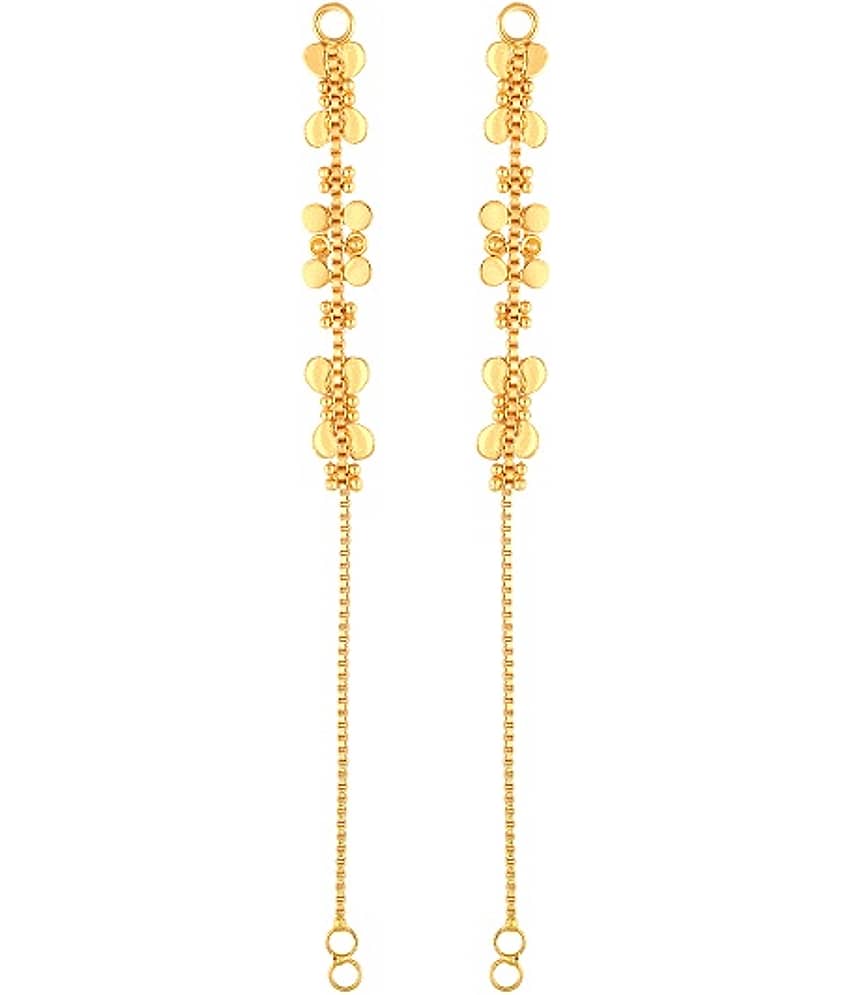VIVASTRI Golden Threader Earrings ( Pack of 1 )