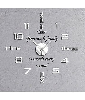 Shopper52 Circular Analog Wall Clock ( 60 x 60 cm )