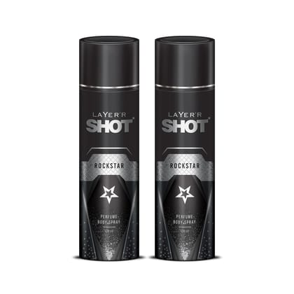 LAYER'R SHOT - LONG LASTING BODY For Men 240ml Pack Of 2 LAYER'R SHOT - LONG LASTING BODY For Men 240ml Pack Of 2