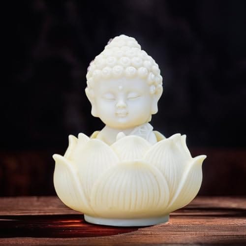 Ekhasa Nostrae Buddha with Lotus Show Pieces for Home Decor Living Room Decor Items | Cute Showpieces Gift Item
