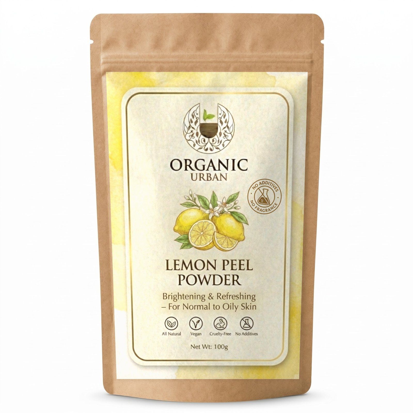 Organic Urban Lemon Peel Powder | Peel Powder for Face Pack | 100 g