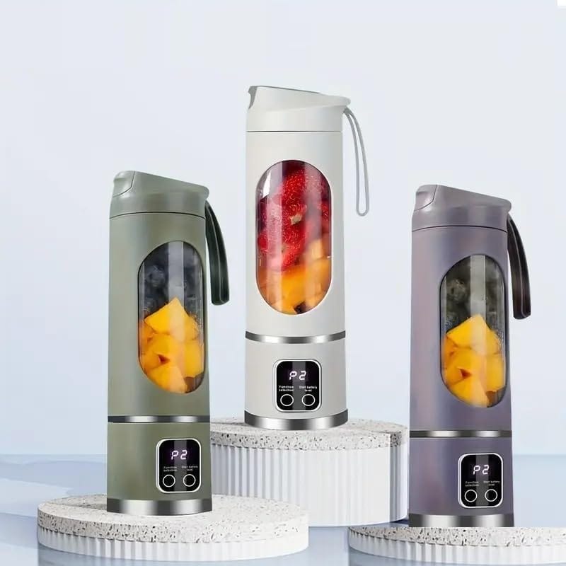 Portable Juicer Blender | Electric Juicers Fruit Mixers USB Rechargeable Smoothie Mini Blender Personal Juicer With 1300 Mah Rechargeable Battery | Smoothie Juicer (Random Color)