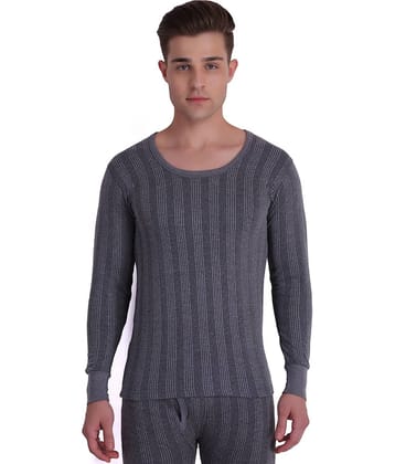 TT Pack of 1 Cotton Blend Thermal Tops For Men's ( Dark grey )