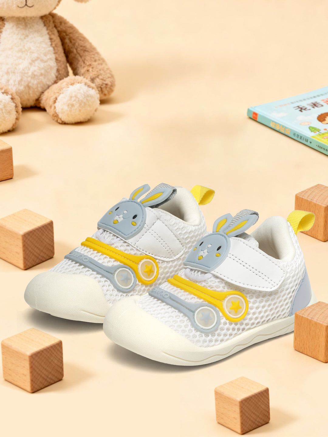 Fluffy Toddlers' First Step Shoes - Grey (Unisex)