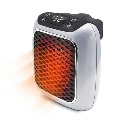 Indoor 800W Portable Heater - Plug In Wall Electric Mini Desktop Retro Electric Heater