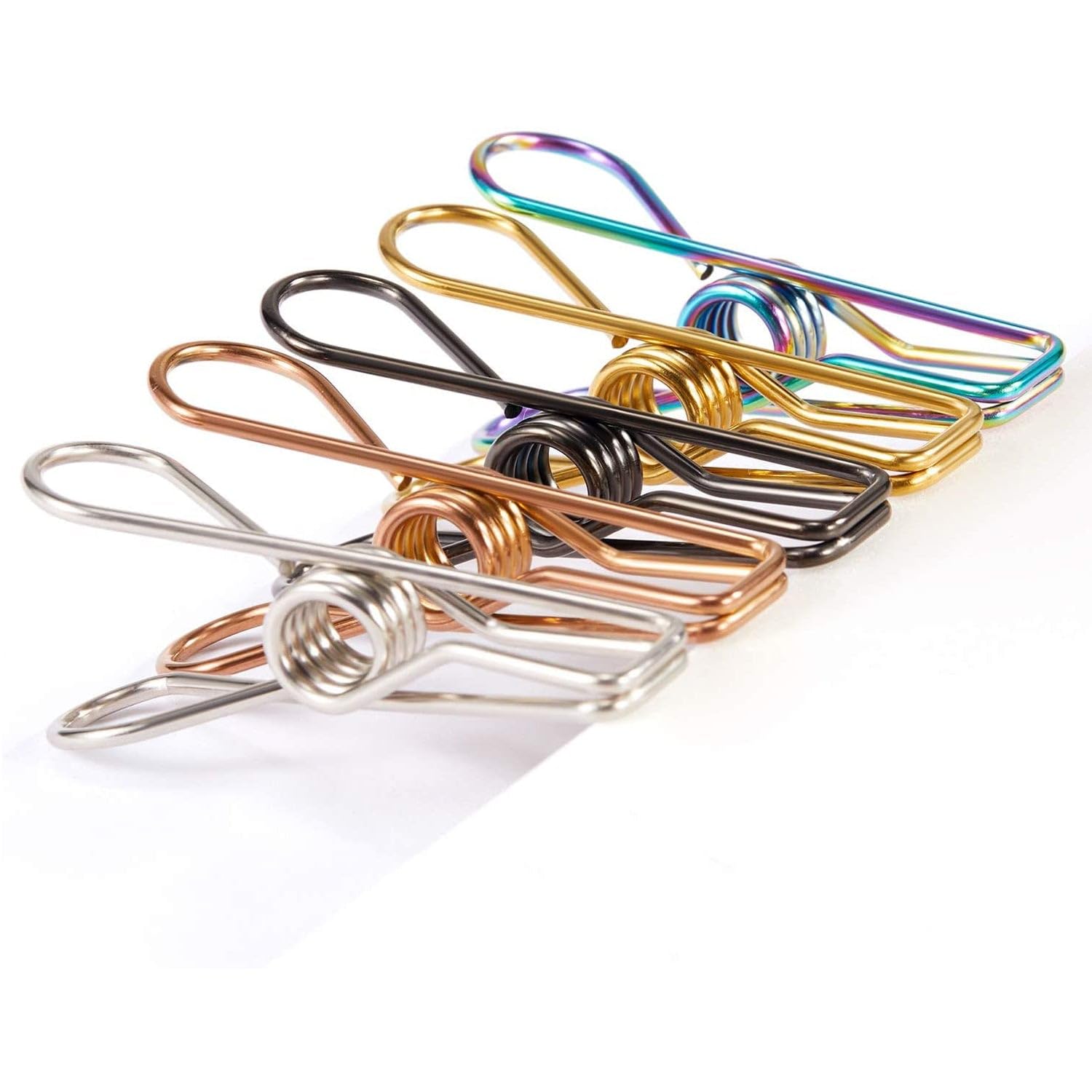DHRUVINSRI Stainless Steel Multipurpose Sturdy Clothes Hanging Clips